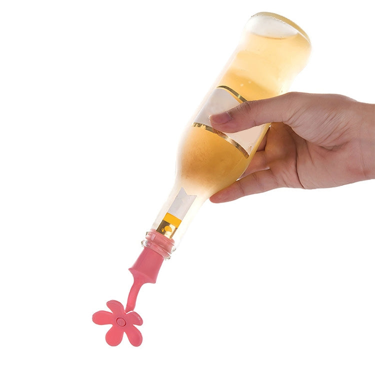 5 PCS Silicone Wine Stopper Flower Beer Stopper, 5 PCS Flower Shape(Purple), 5 PCS Flower Shape(Red), 5 PCS Flower Shape(Blue)