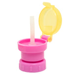 Children Portable Bottled Drinks Anti-overflow Anti-squash Replacement Straw Cap, Green, Red, Blue