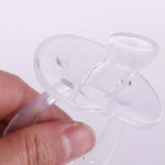 Baby Products Full Silicone Round Head Thumb Transparent Pacifier, Thumb, Round Head