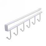 2 PCS Hooks Storage Rack Cup Towel Hanging Holder Bathroom Kitchen Cabinet Organizer
