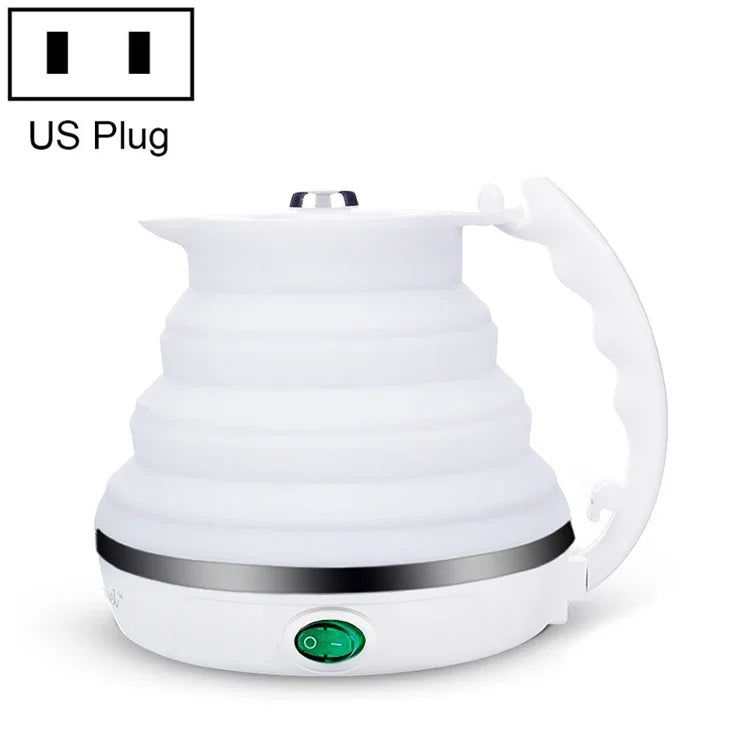 Portable Folding Silicone Intelligent Constant Temperature Travel Camping Electric Kettle, US Plug, EU Plug