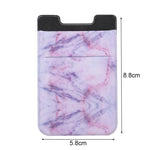Marble Pattern Road Stretch Phone Back Plastic Card Holder Sticky Phone Clip