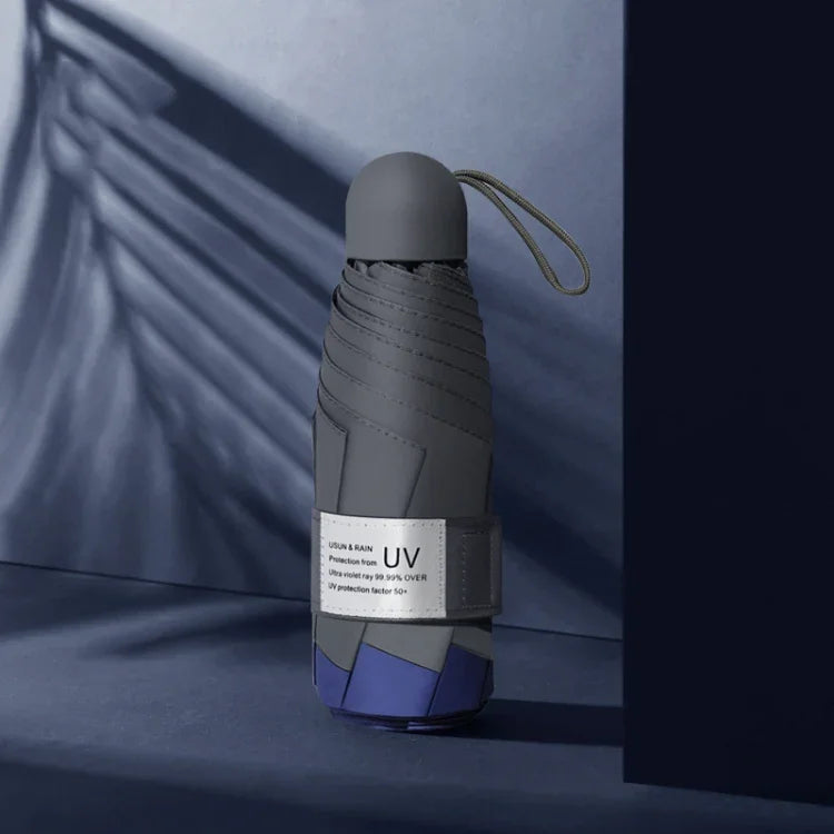 LY-0621 Five-Fold Eight-bone Umbrella Simple Black Glue Sunscreen Umbrella, Eight-bone Turmeric, Eight-bone Midsummer Pink, Eight-bone Haze Blue, Eight-bone Matcha Green, Eight-bone Navy, Eight-bone Ink Green
