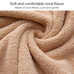 Cut Edge Towel Bath Towel Wavy Edge High Density Coral Fleece Super Absorbent Quick-drying, 70 ×140 cm, 35 × 75cm