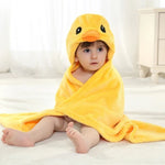 Baby Animal Shape Hooded Cape Bath Towel, 100×75cm