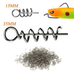 20 in 1 Luya Accessories Spring Pin For Lock Pin Soft Bait, 3.5CM 50 PCS