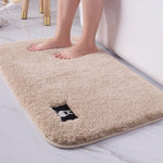 Bathroom Toilet Absorbent Bath Mat Carpet Bedroom Non-slip Foot Pad, 40x60cm, 50x80cm