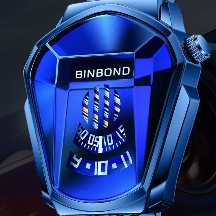 BINBOND Locomotive Concept Watch Men Live Black Technology Watch, White Net Belt White Steel Blue Face, White Net Belt White Steel White Face, Gold Net Belt Full Gold Blue Face, Gold Net Belt Full Gold Gold Face, Black Net Belt Black Steel Blue Face   ...