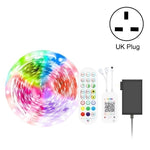 Bluetooth Suit Smart Music Sound Control Light Strip Waterproof 5050 RGB Colorful Atmosphere LED Light Strip With 24-Keys Remote Control, 5M 150 LEDs, 5M 300 LEDs, 10M 300 LEDs, 10M 600 LEDs, 15M 450 LEDs, 20M 360 LEDs, 30M 540 LEDs