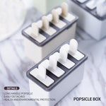 Home Made Popsicle Ice Cream Mold Set, White, Green, Blue