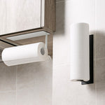 Punch-free Wall-mounted Bathroom Kitchen Roll Holder Towel Rack