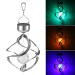 Solar Wind Chime Lamp Outdoor Waterproof Garden Decoration Hanging Lamp, Small Ball