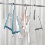 Multifunctional Outdoor Windproof Clothes Rack Balcony Shoe Rack Random Color