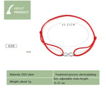 Red String S925 Sterling Silver Bracelet Fashion Bracelet for Girls, SCB176