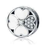S925 Sterling Silver Diamond Happiness Petal Bead Bracelet Accessories, SCC250