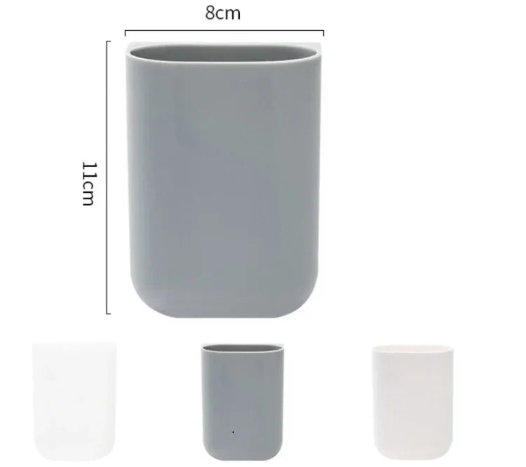 Sticky Pen Holder Desktop Can Hang Pen Case Office Stationery Storage And Sorting Box Random Colour, Pen Holder