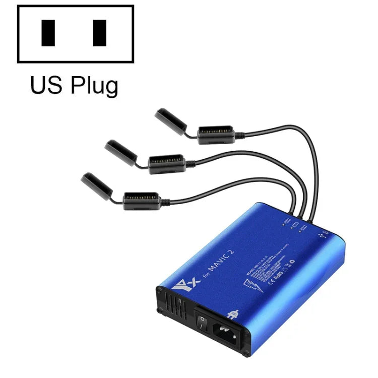 YX For DJI MAVIC 2  Aluminum Alloy Charger with Switch, US Plug