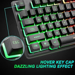 ZIYOULANG K16 87 Keys Colorful Mixed Light Gaming Notebook Manipulator Keyboard, Cable Length: 1.5m, K16