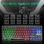 ZIYOULANG K16 87 Keys Colorful Mixed Light Gaming Notebook Manipulator Keyboard, Cable Length: 1.5m, K16