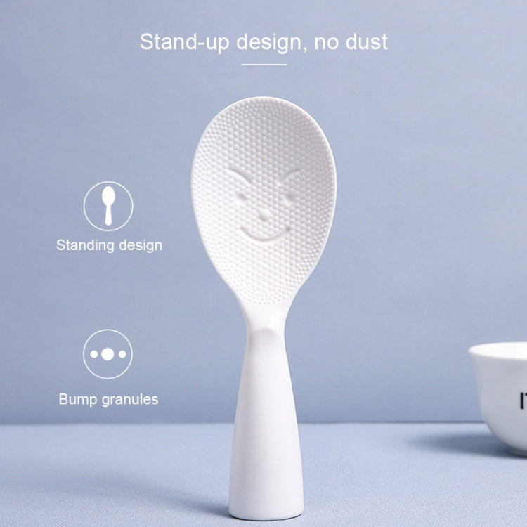 Creative Smile Face Rice Spoon Vertical Type Food Grade Kitchen Rice Cooker Spoon
