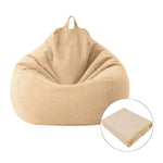 Lazy Sofa Bean Bag Chair Fabric Cover, 70x80cm, 80x90cm