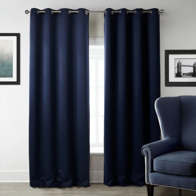 High-precision Curtain Shade Cloth Insulation Solid Curtain, 42x84 Inch（107x213CM）, 52x63 Inch（132x160CM）, 52x84（132x213）