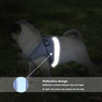 Adjustable Polyester Mesh Reflective Vest Lead Leash for Pet Dog, S, M, L, XL