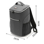 Outdoor Picnic Insulation Backpack Oxford Cloth waterproof Backpack, Backpack(Gray)