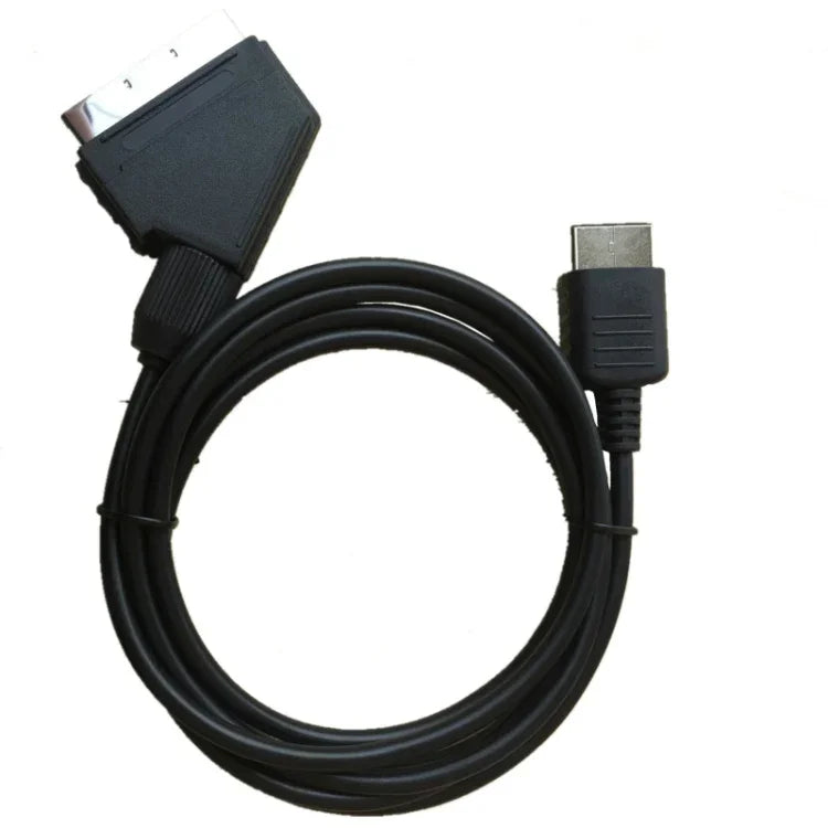 1.8m For Sony PS2/PS3 RGB SCART Cable TV AV Lead Replacement Connection Cable For PAL/NTSC Consoles, For PS2 / PS3
