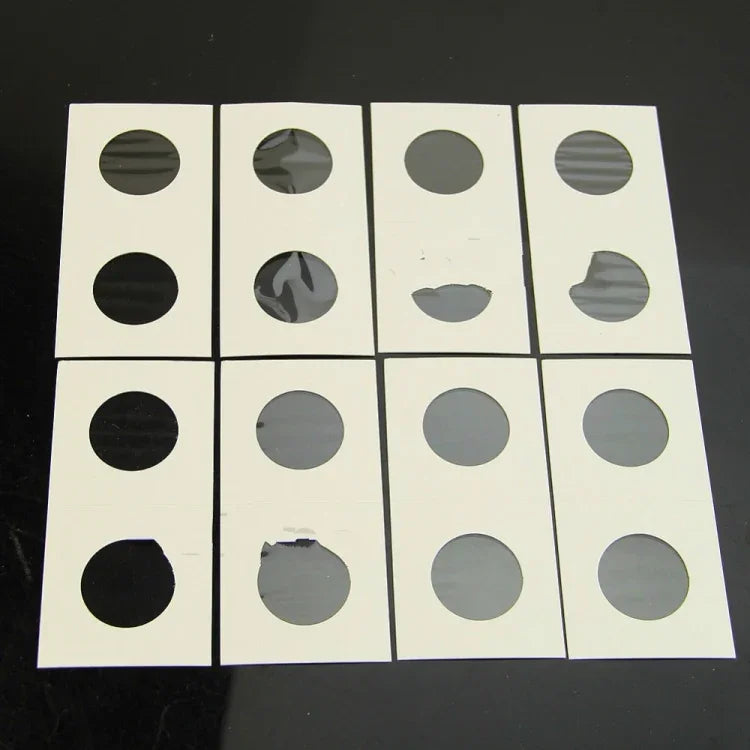 50 PCS / 3 Sets 40mm Diameter Coin Protector Square Coin Collection Paper Clip, Paper Clip