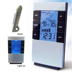Household Digital LCD Display Hygrometer Thermometer Temperature Humidity Meter Clock Alarm, Humidity Meter