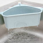 Kitchen Vegetable Rack Household Sink Drain Rack Triangle Storage Hanger Free Punch Tray Hanging Basket