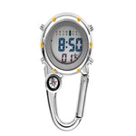 Mountain Climbing Watch Multifunctional Stainless Steel Hook Watch, Stainless Steel Hook Watch(Orange), Stainless Steel Hook Watch(Blue), Stainless Steel Hook Watch(Yellow), Stainless Steel Hook Watch(Red)