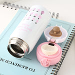 Bouncing Vacuum Flask Mug Travel Stainless Steel Thermos Cup, 350ml