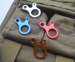 10 PCS Camping Tent Cord Rope Fastener Carabiner Hook Hanger Tightener Wind Rope Buckles, Aluminum alloy buckle(Blue), Aluminum alloy buckle(Silver)