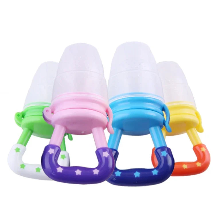 3 PCS Portable Baby Infant Food Nipple Feeder Silicone Pacifier Silicone Baby Soother, Random Color, Baby Soother, Size:M, Baby Soother, Size:L