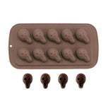 Halloween Cartoon Baking Set Chocolate Mold, Skull Shape, Pumpkin Head Shape, Bat Shape