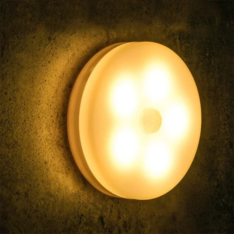 Intelligent Human Body Induction LED Night Light Control Bedroom Bedside Table Lamp, Battery Model, Rechargeable