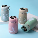 Cartoon Thermos Mug Intelligent Temperature Measurement Color Change Display Temperature Water Cup Couple Children Student Cup, Digital Display, Pink, Digital Display, Blue, Digital Display, Green, Digital Display, Brown