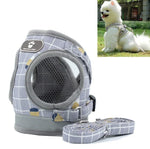 Reflective & Breathable Vest Traction Rope Pet Chest Leash, XS, S, M, XL