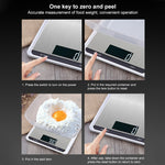 Stainless Steel Kitchen Scale Household Food Electronic Scale, 5kg/1g, 10kg/1g