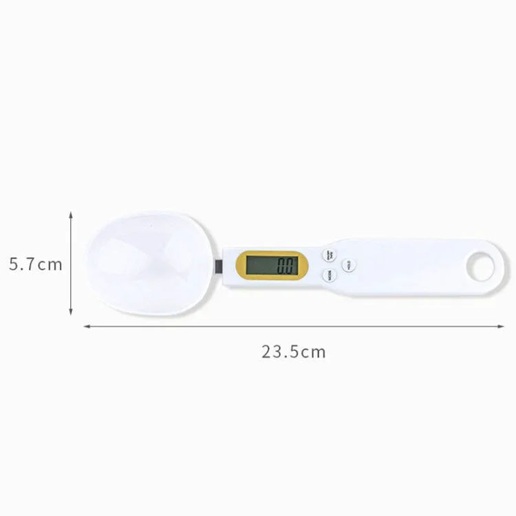 ABS Electronic Measuring Spoon Spoon Weighing Measuring Tool, Specification: 500g/0.1g, 500g/0.1g ABS White, 500g/0.1g ABS Black