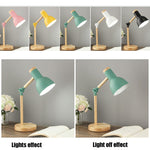 T1062 Dormitory Eye Protection Desk Lamp Bbedroom Bedside Wood Lamp, US Plug, EU Plug, UK Plug, AU Plug