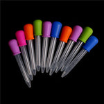 3 PCS 5ML Clear Silicone Small Plastic Feeding Medicine Liquid Graduated Pipette Dropper, Size: 12 x 2cm, Pipette Dropper
