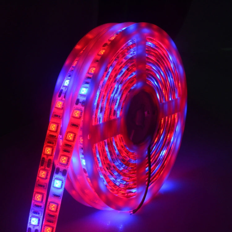 5m 300 LEDs SMD 5050 Full Spectrum LED Strip Light Fitolampy Grow Lights for Greenhouse Hydroponic Plant, Waterproof
