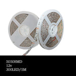 5m 300 LEDs SMD 5050 Full Spectrum LED Strip Light Fitolampy Grow Lights for Greenhouse Hydroponic Plant, Waterproof