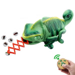 8888 Children Electric Infrared Remote Control Crawling Chameleon Colorful Breathing Light Tricky Toy, Chameleon