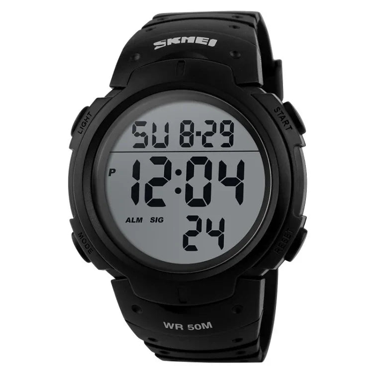 SKMEI 1068 Men Waterproof Outdoor Sports Digital Watch Student Fashion Watch, Red, Green, Blue, Black, Titanium, Golden, ArmyGreen