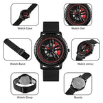 SKMEI 1634 Men Waterproof Watch Fashion Quartz Watch, Black Mesh Belt, White Mesh Belt, Black Steel Belt, White Steel Belt