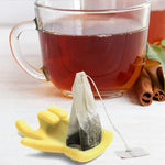 2pcs Little Finger Shape Tea Heroes Teaspoon Holder ，Random Color Delivery, Teaspoon Holder